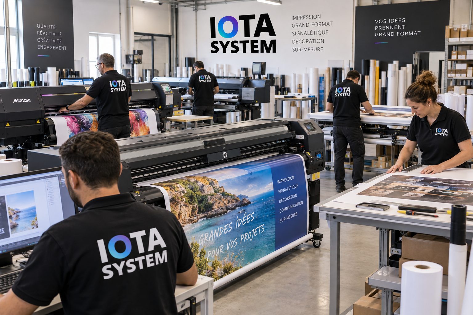 L’atelier Iota System à Stains